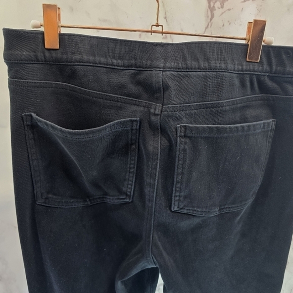 Spanx Leggings Womens XL Black Jeanish  Ankle Pants Crop High Rise Jeggings - Picture 6 of 12